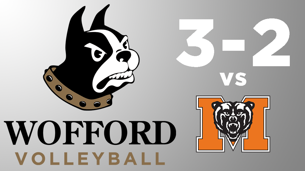 Wofford defeats Mercer in 5 sets after trailing 2-0.