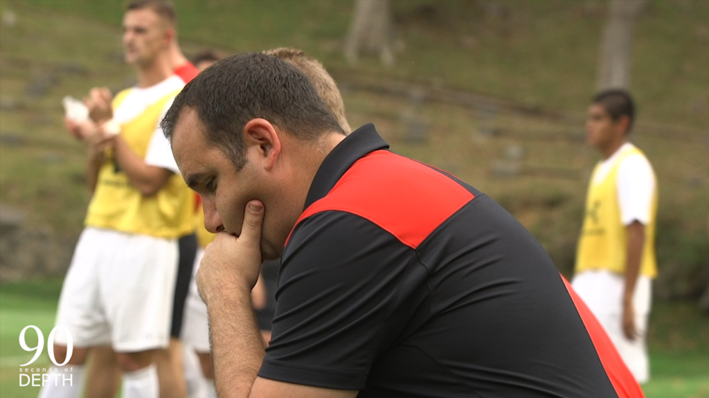 90 Seconds of Depth takes an inside look VMI Men's Soccer Head Coach Michael Bonelli. How he got started coaching, what he loves about the profession, and the importance of a positive program culture