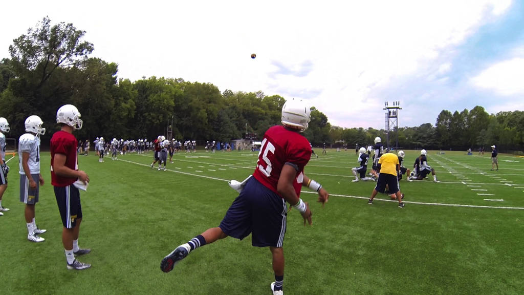 The Mocs have a strong quarterback core. Have a look at them putting in some reps during fall camp.