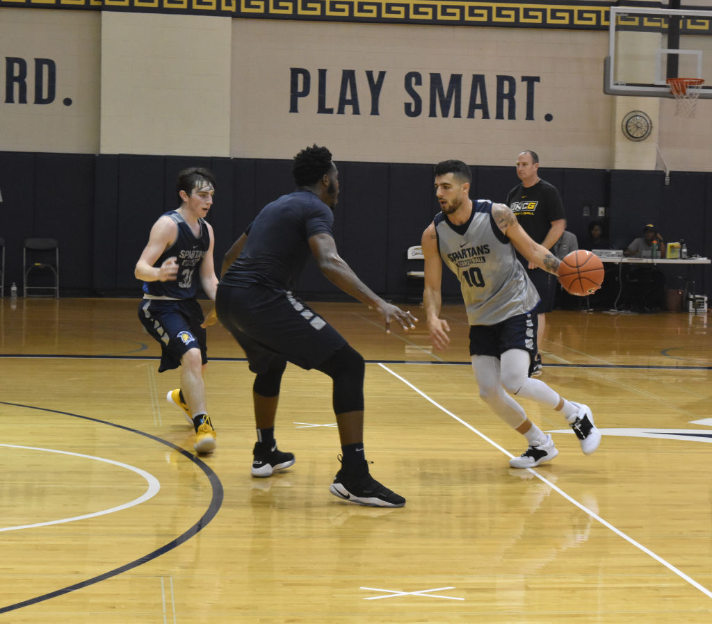 Men's Basketball Practice in Slow Motion