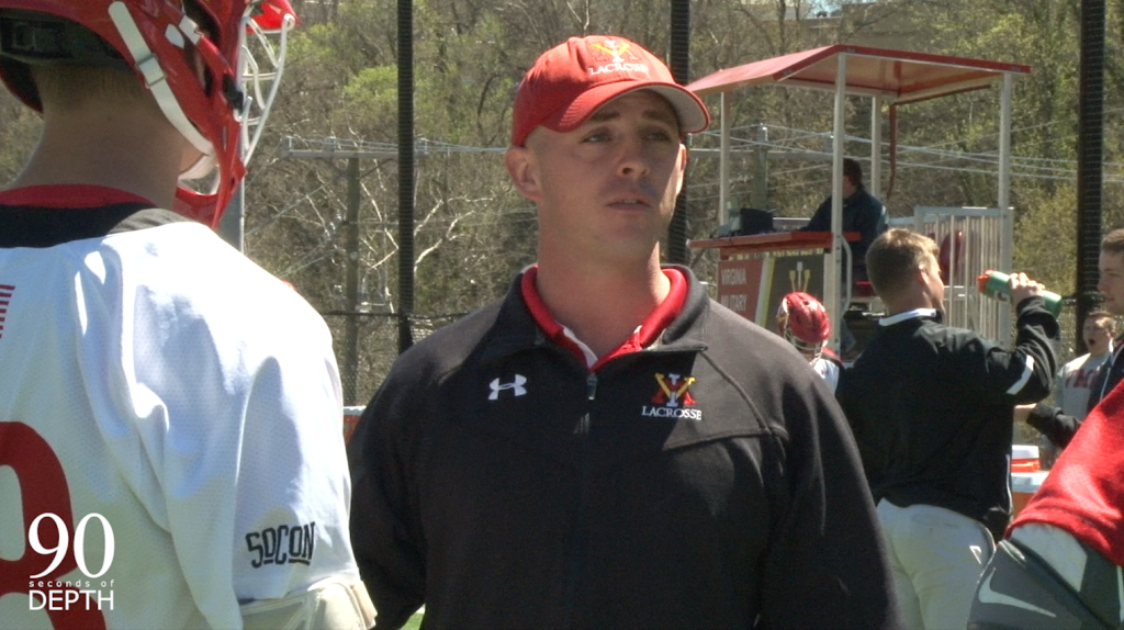 90 Seconds of Depth takes an inside look at VMI Head Lacrosse Coach Jon Birsner. What he has learned form his previous coaching stops, and as a naval officer. Along with what he wants his players to understand about eery aspect of VMI