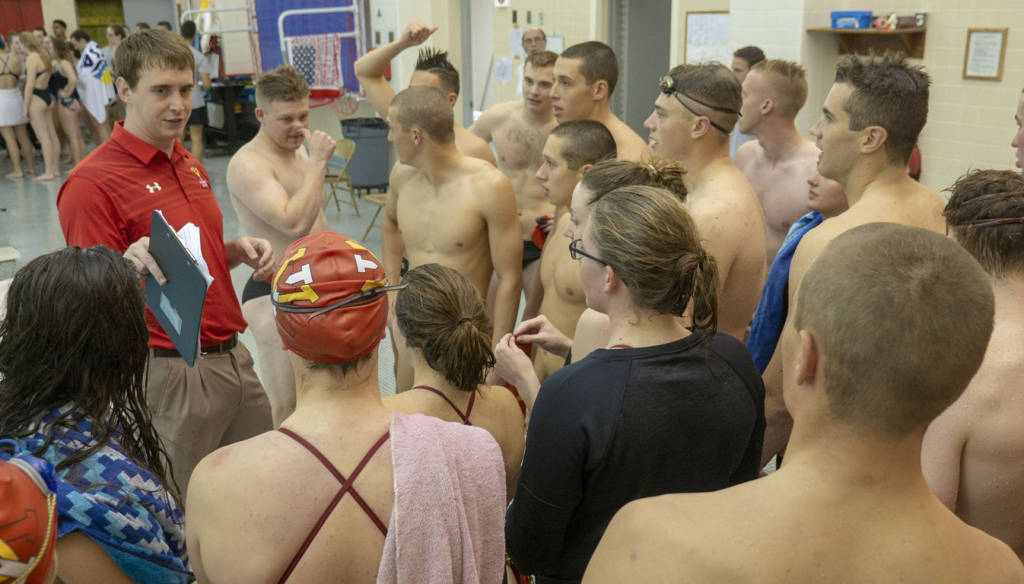 This week's 90 Seconds of Depth takes a look at Head Swimming and Diving Coach Andrew Bretscher. From the influence two coaches have had on his coaching, the experience working at a military school, and what he preaches to his cadet-athletes