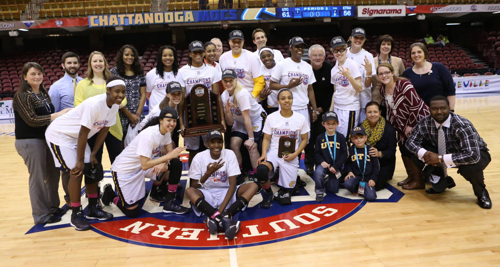 The Mocs win their 3rd straight SoCon Tournament Championship against ETSU 61-56. 