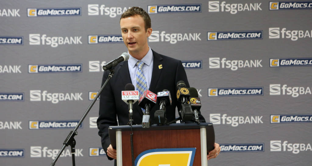 Director of Athletics David Blackburn announces the hiring of Matt McCall as the new head coach of the Chattanooga Mocs Men's Basketball team. 