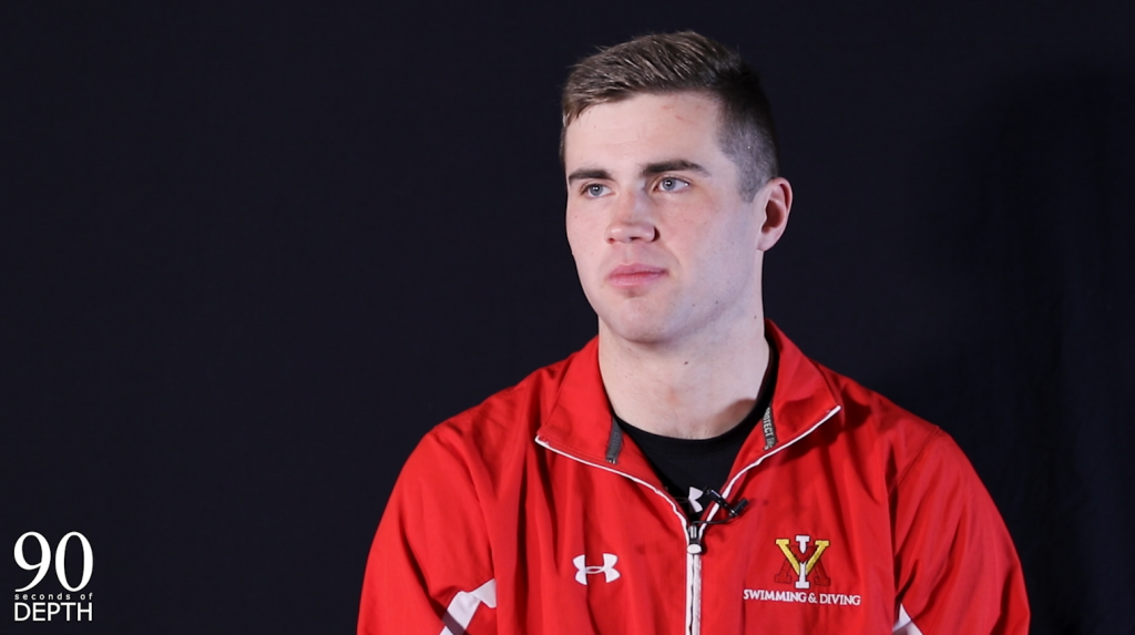 90 Seconds of Depth takes an inside look at VMI Swim & Dive Senior Brady Gannon. How he got started swimming, and his favorite races to be part of. Along with the mentality and bond of the team and keeping the right perspective every day