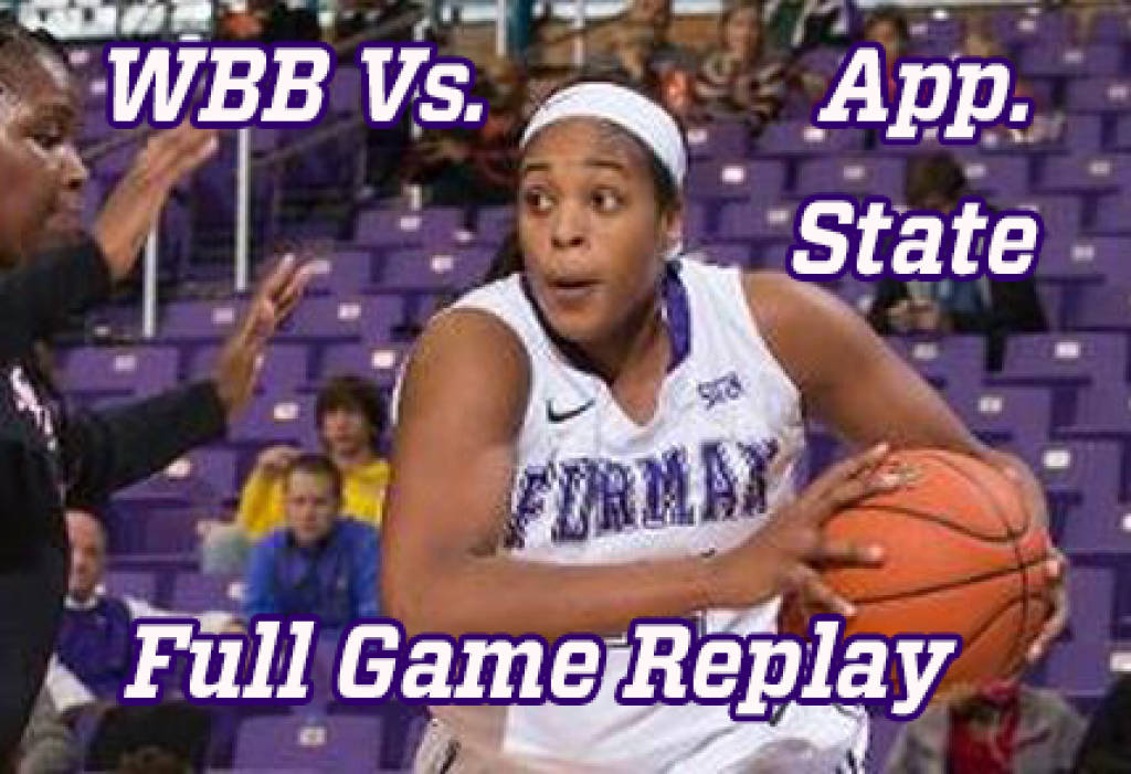 Furman WBB Vs. Appalachian State