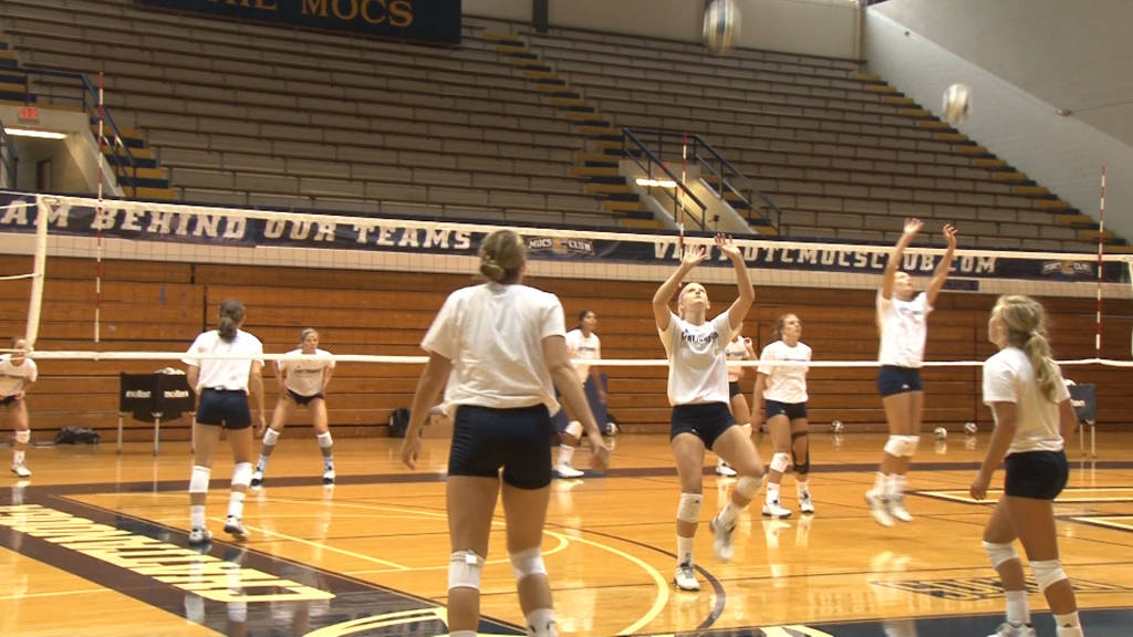 Head Coach Travis Filar and senior Sarah Batterton talks about Volleyball's camps so far this fall.