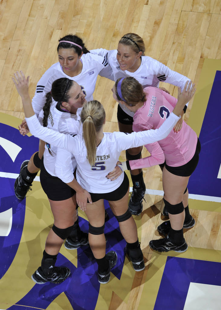 Volleyball defeated Mercer 3 sets to 2 on Friday October 17th.