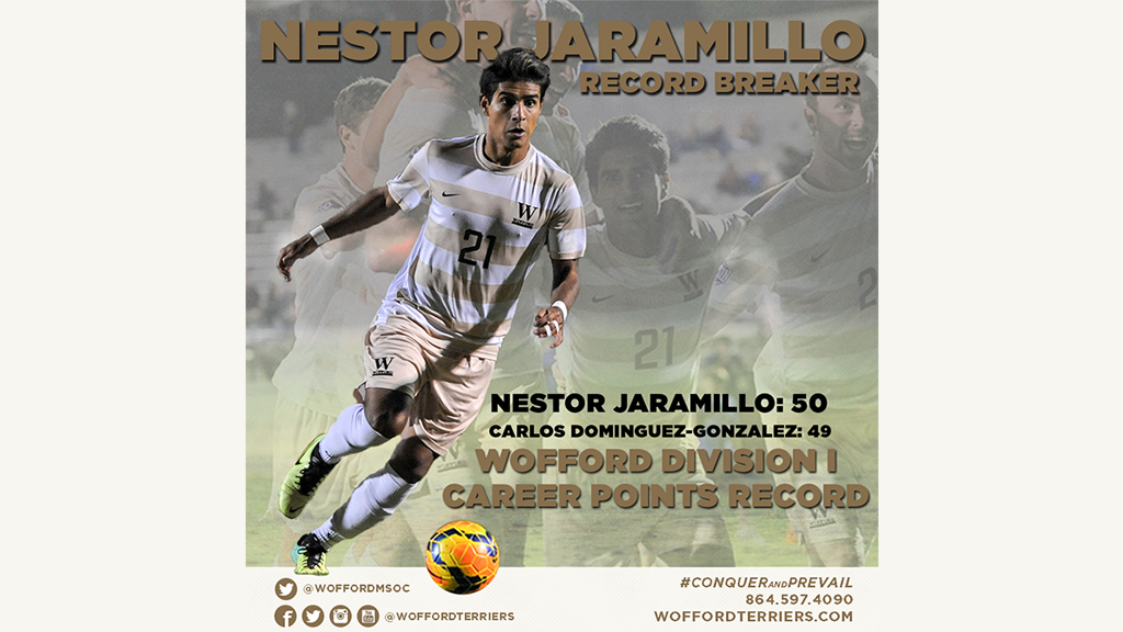Nestor breaks the Wofford Division 1 record for Career Points with 50.