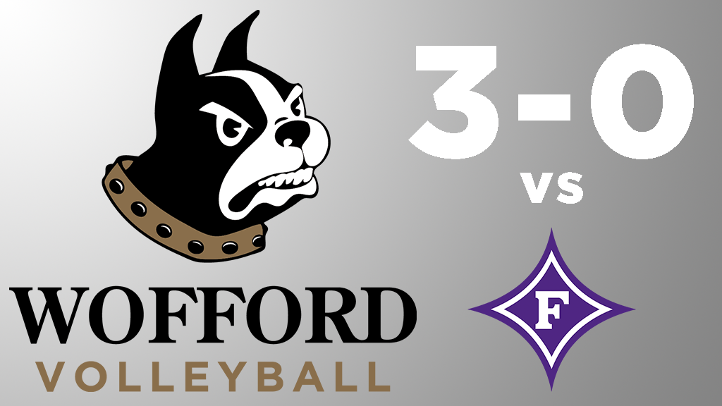 Wofford defeats Furman in straight sets 3-0.