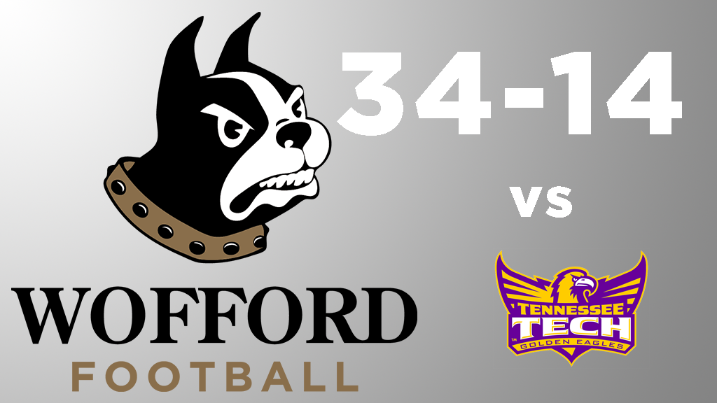 Wofford defeats Tennessee Tech, 34-14.