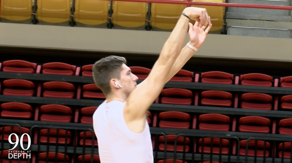 90 Seconds of Depth takes an inside look at VMI Basketball Junior Guard Garrett Gilkeson. How his role on the team has changed since his freshman year, and the importance of making sure the team stays positive at all times
